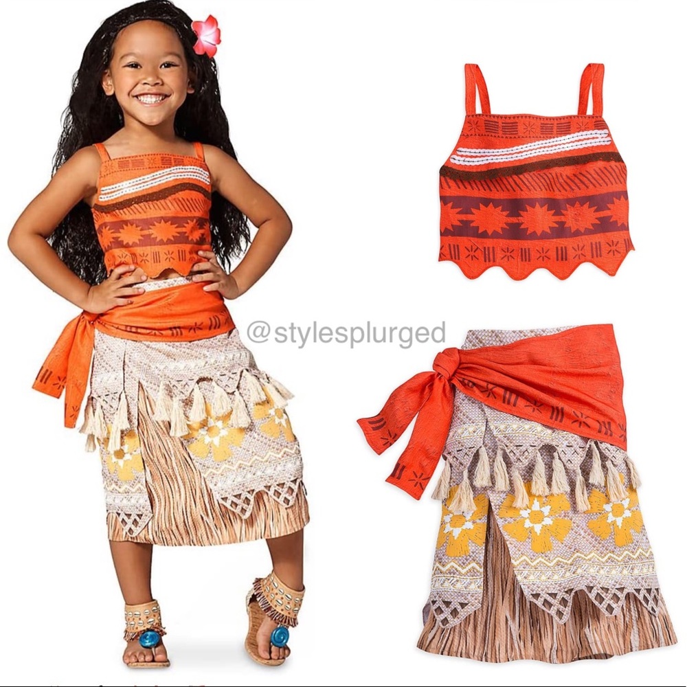 EUC DISNEY Moana Costume size 5/6